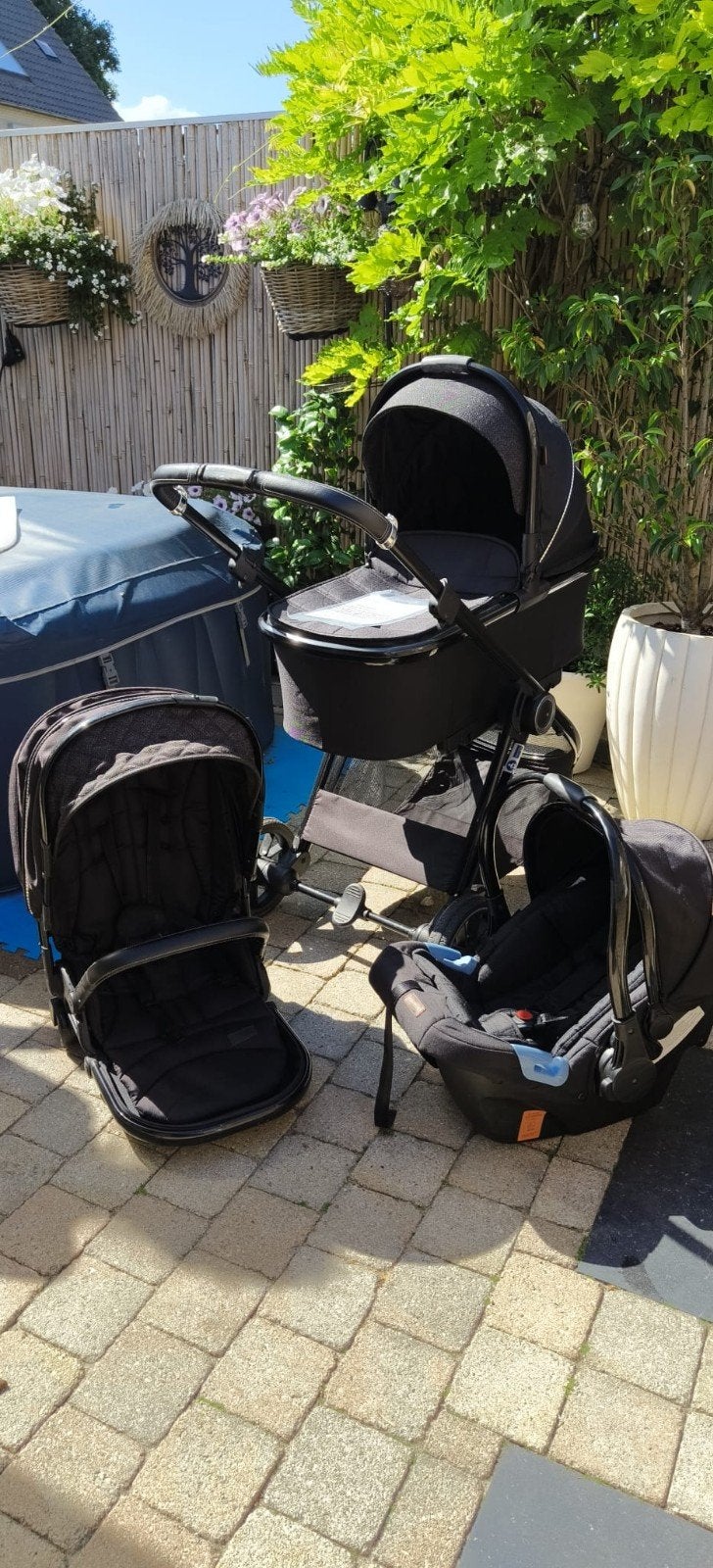 Ding Fenix 3-in-1 Kinderwagen Zwart, Ophalen, Gebruikt, Overige merken
