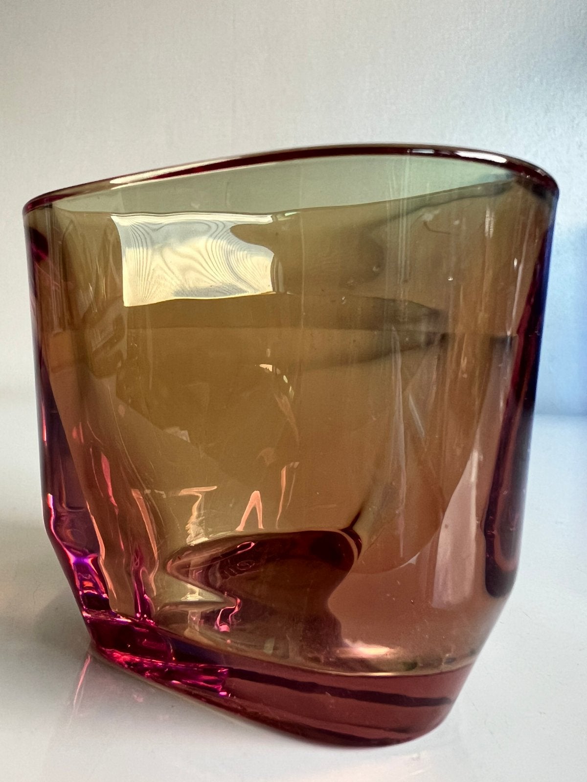 Nieuw Iittala Tris Waxinichthouder Rose-Olive 2- kleurig, Waxinelichthouder, Nieuw, Ophalen of Verzenden, Glas