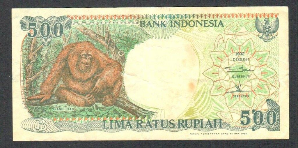 Bankbiljet - Indonesië 500 Rupiah 1992., Ophalen of Verzenden, Zuid-Azië, Los biljet