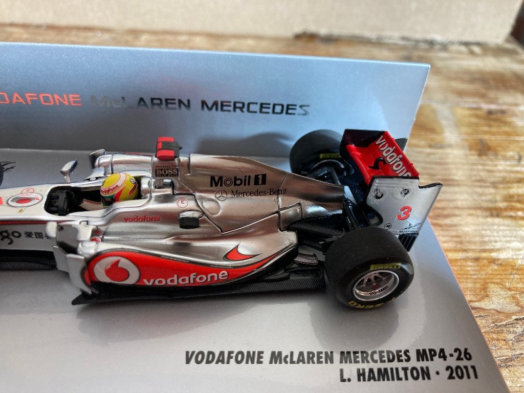 ✅ Lewis Hamilton 1:43 2011 Mclaren Mercedes MP4-26 F1, Ophalen of Verzenden, Nieuw, Formule 1