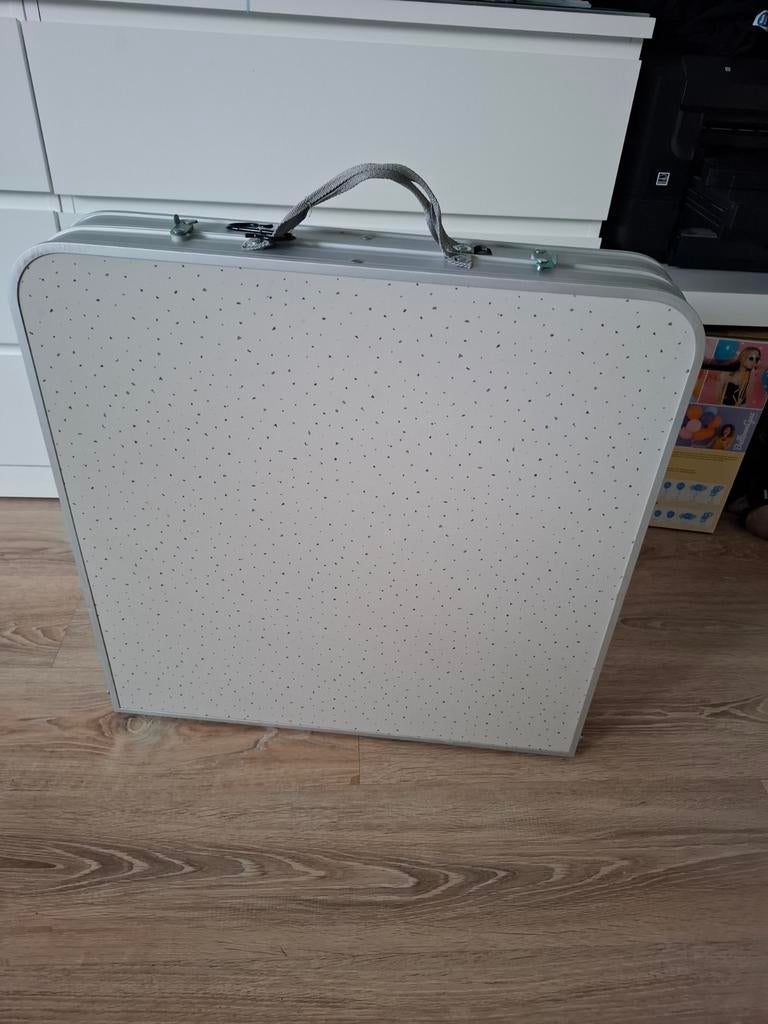 Campingtafel 120x60 met 4 krukjes, Caravans en Kamperen, Ophalen of Verzenden