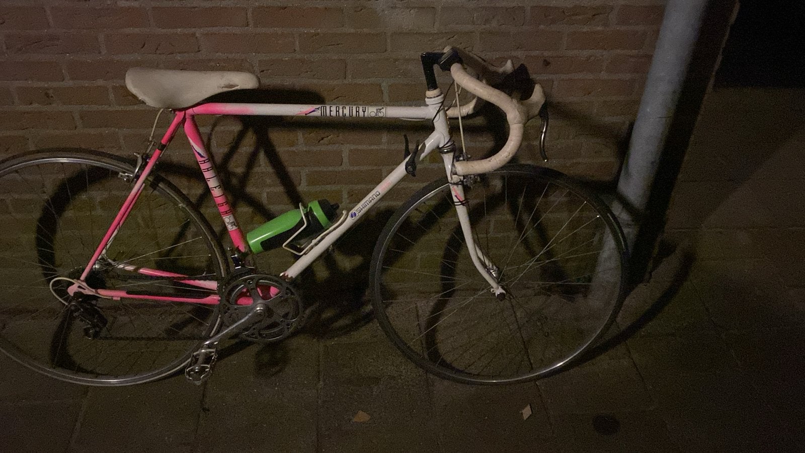 Vintage racefiets - Mercury (roze/wit), 28 inch, Gebruikt, 53 tot 57 cm, Ophalen