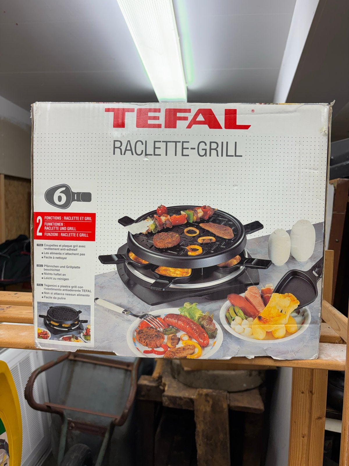Tefal Raclette-Grill Gourmet Set, Ophalen, Zo goed als nieuw, 4 t/m 7 personen
