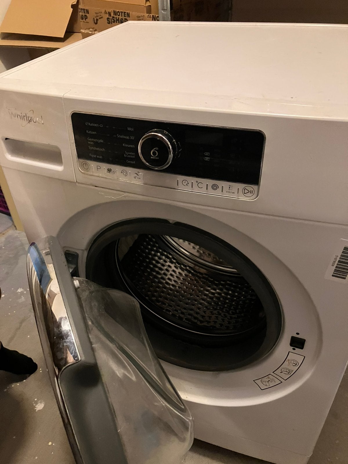 Wasmachine Whirlpool Zen 7kg, Ophalen, Zo goed als nieuw, 85 tot 90 cm, 1200 tot 1600 toeren