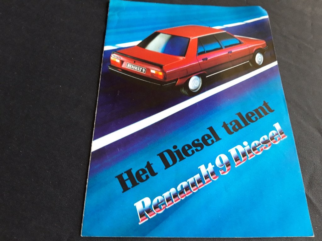 Renault 9 Diesel 1983 folder - Nederlands, Ophalen of Verzenden, Zo goed als nieuw, Renault