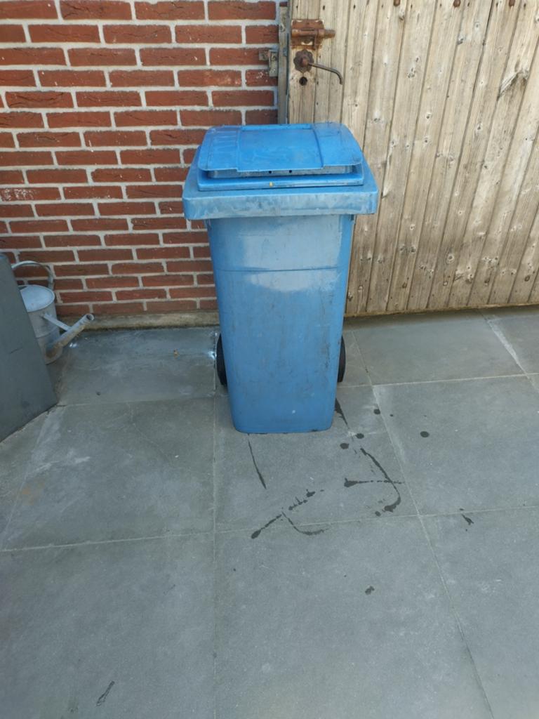 Container 120 liter max 60 kg voer hooi zaagsel, Ophalen, Gebruikt, Overige typen