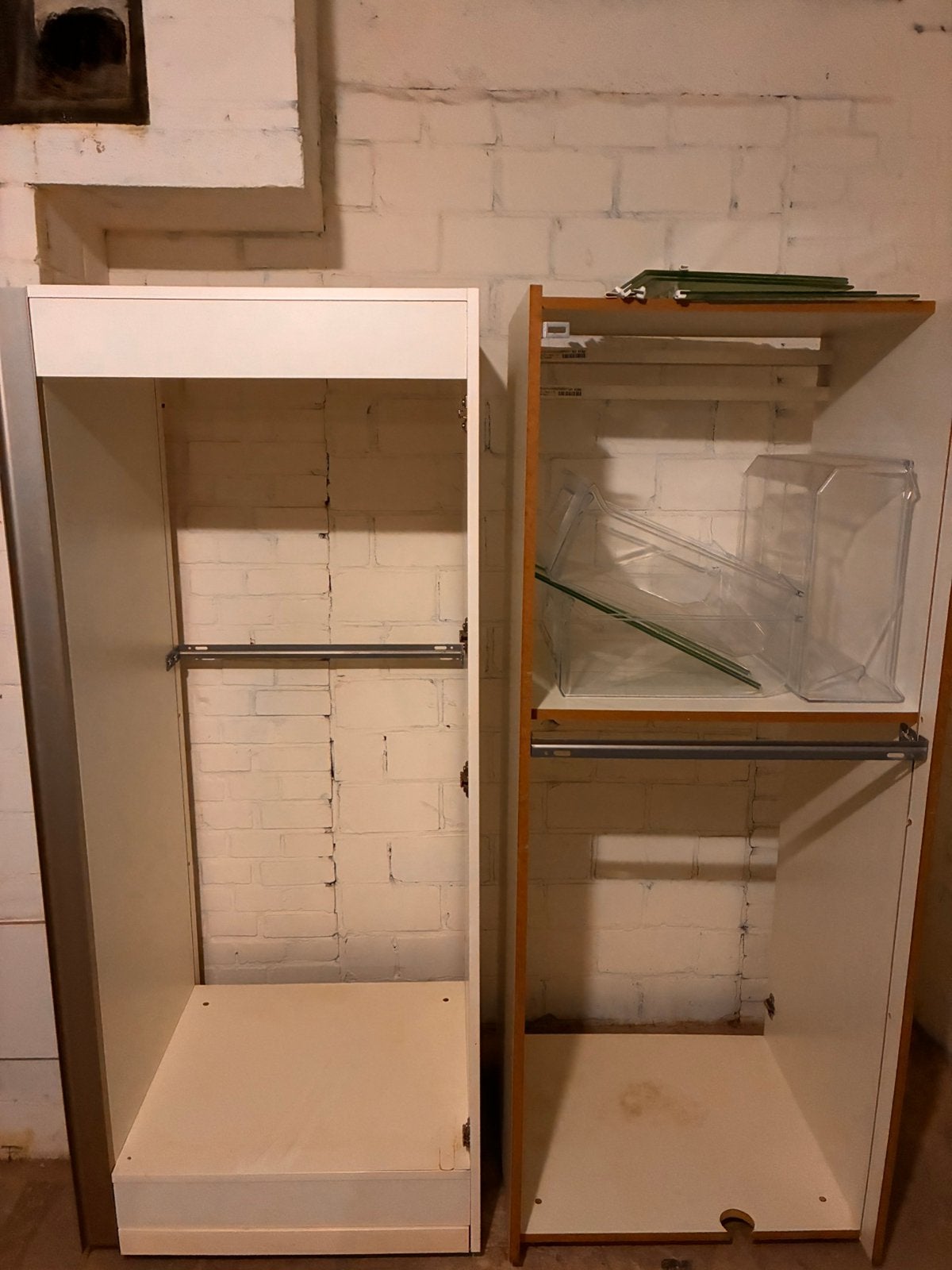 Inbouw koelkast en vriezer met ombouwkast, Ophalen, Gebruikt, 50 tot 75 cm, 200 cm of meer