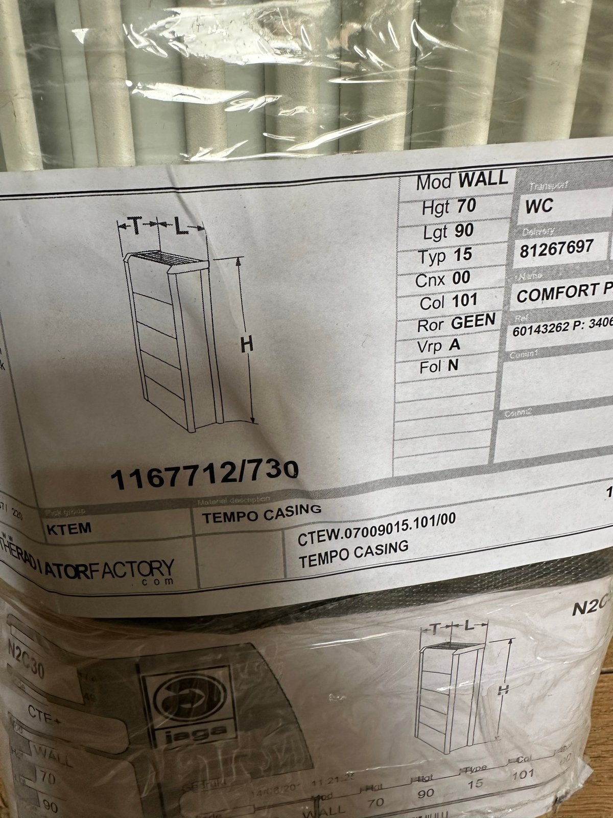 Jaga Tempo Casing Radiator - Nieuw in verpakking, 30 tot 80 cm, Radiator, Nieuw, Ophalen of Verzenden