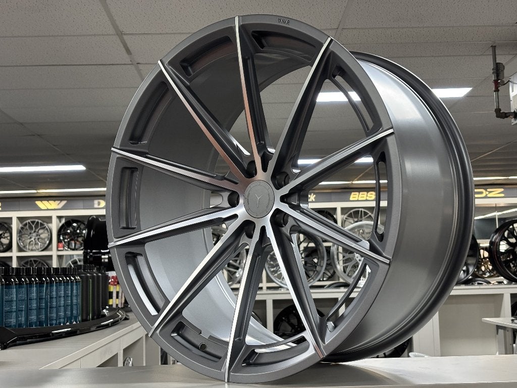 YANAR FORGED YF.14 22 INCH VELGEN AUDI Q7 VW TOUAREG, Auto-onderdelen, Banden en Velgen, Velg(en), 285 mm, Nieuw, Overige maten