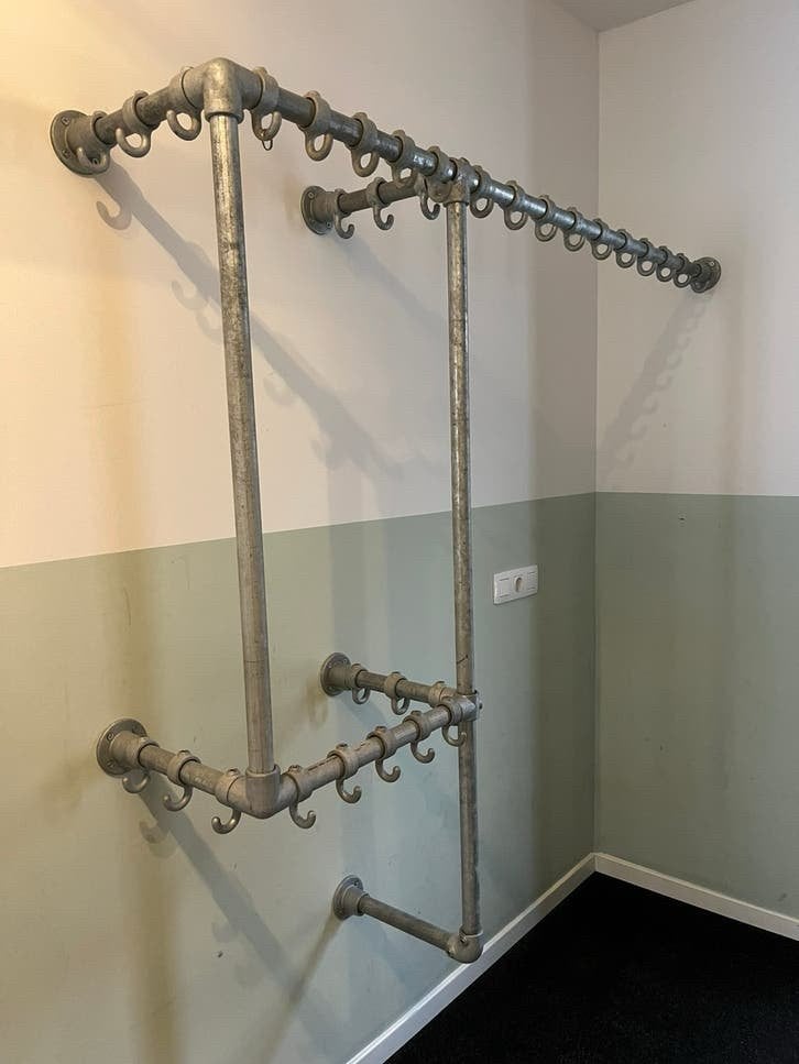 Kapstok steigerpijp (33mm), 100 tot 150 cm, Zo goed als nieuw, Metaal, Ophalen