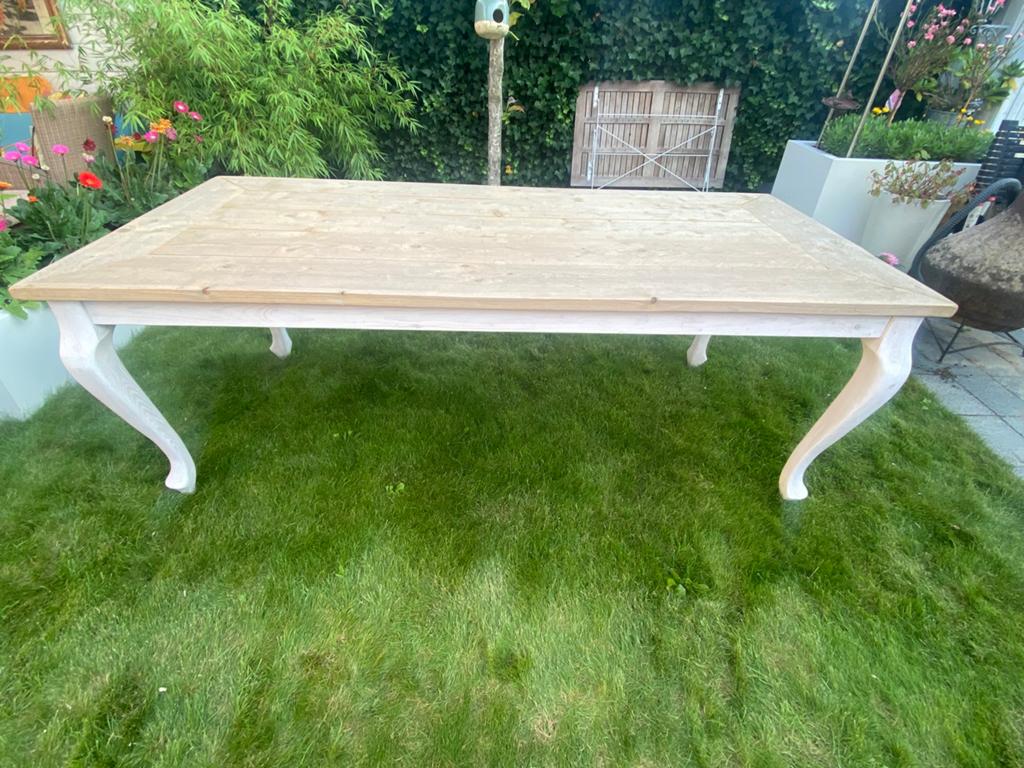 Landelijke eettafel in Rivièra Maison stijl, Ophalen, Gebruikt, 50 tot 100 cm, Vijf personen of meer