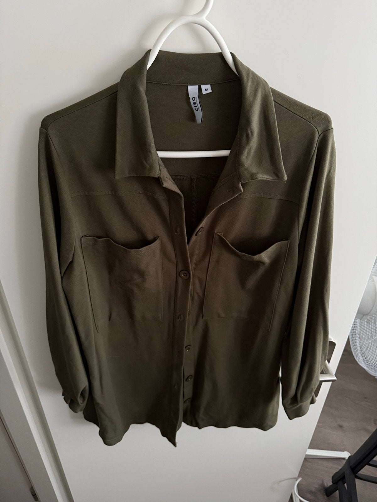 CISO Groen overhemd / blazer - Maat M, Kleding | Dames, T-shirts, Zo goed als nieuw, Maat 38/40 (M), Groen, Lange mouw, Ophalen of Verzenden