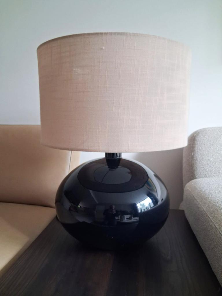 IKEA vintage tafellamp Ljusas Ysby, Ophalen, Gebruikt, Glas, 50 tot 75 cm