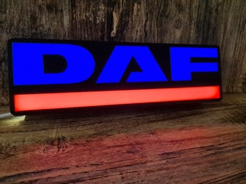 Daf lichtbakje, lichtbox, Vintage volledig personaliseerbaar, Ophalen of Verzenden