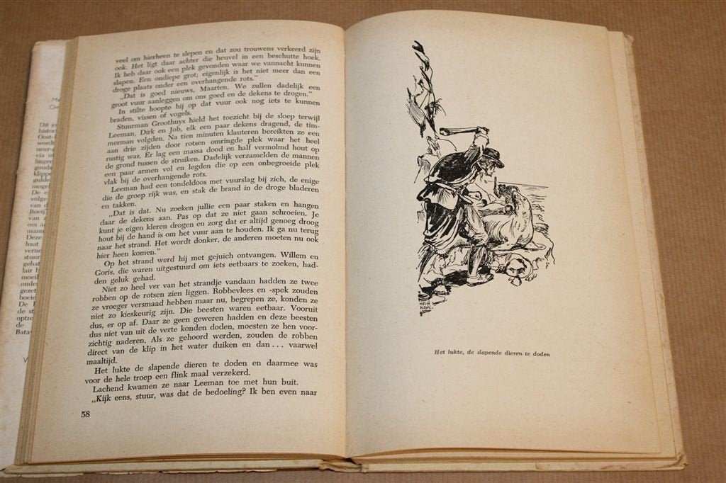 De Klauw van de Draak — Vintage Jongensboek 1957, Ophalen of Verzenden, Gelezen