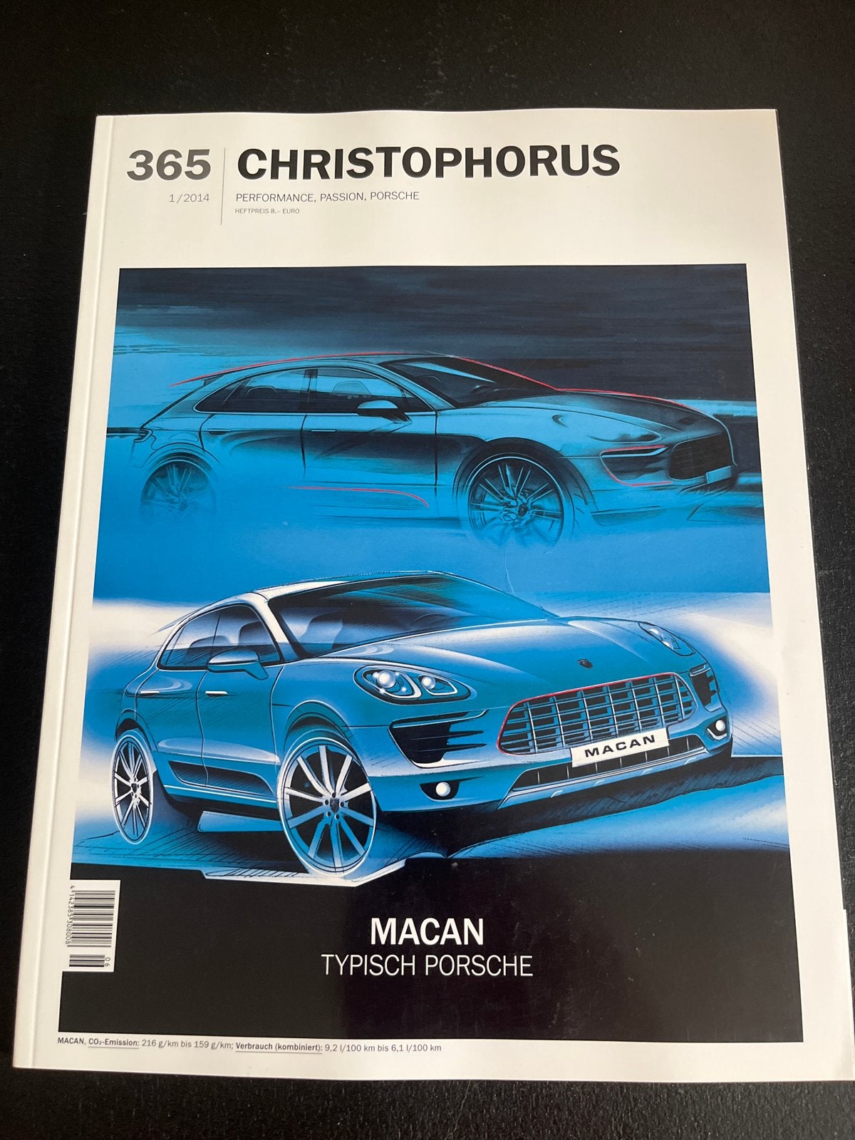 Christophorus 365 Porsche Macan Tijdschrift 2014, Ophalen of Verzenden, Zo goed als nieuw
