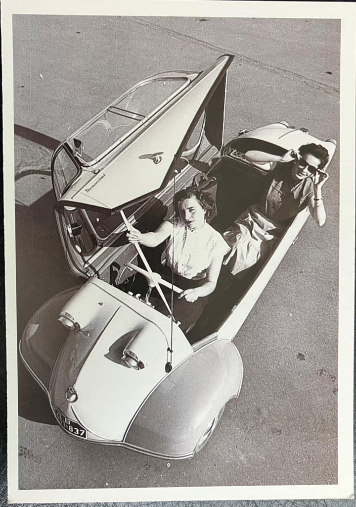 Ansichtkaart met auto- Kleinwagen Messerschmitt KR 200 1956, Ophalen of Verzenden, 1980 tot heden, Ongelopen, Voertuig