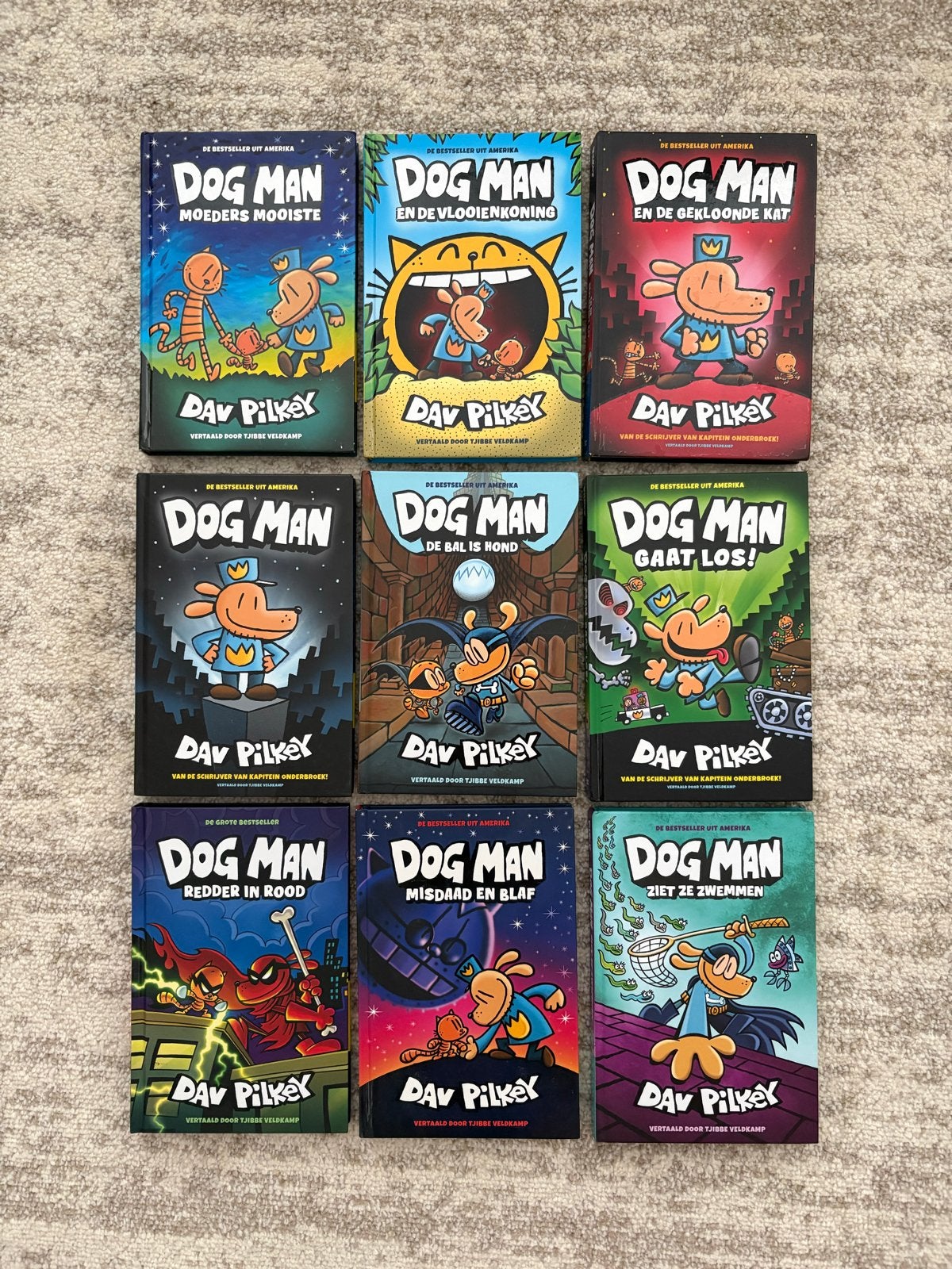 Dog Man Boekenreeks - Complete Set van 9 Boeken, Ophalen of Verzenden, Zo goed als nieuw, Fictie algemeen