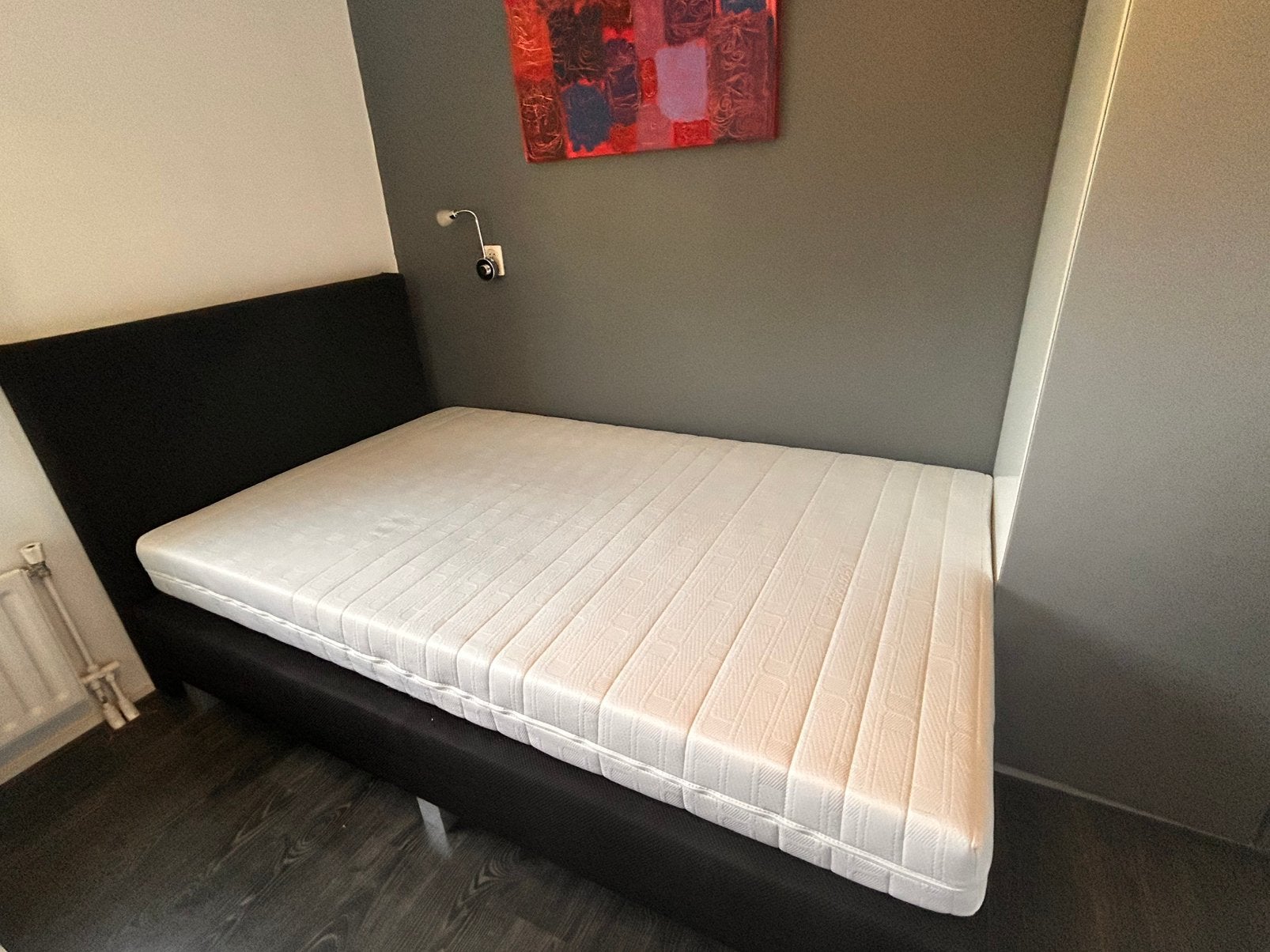 Boxspring 120 x 200, Ophalen, Gebruikt, Twijfelaar, 120 cm