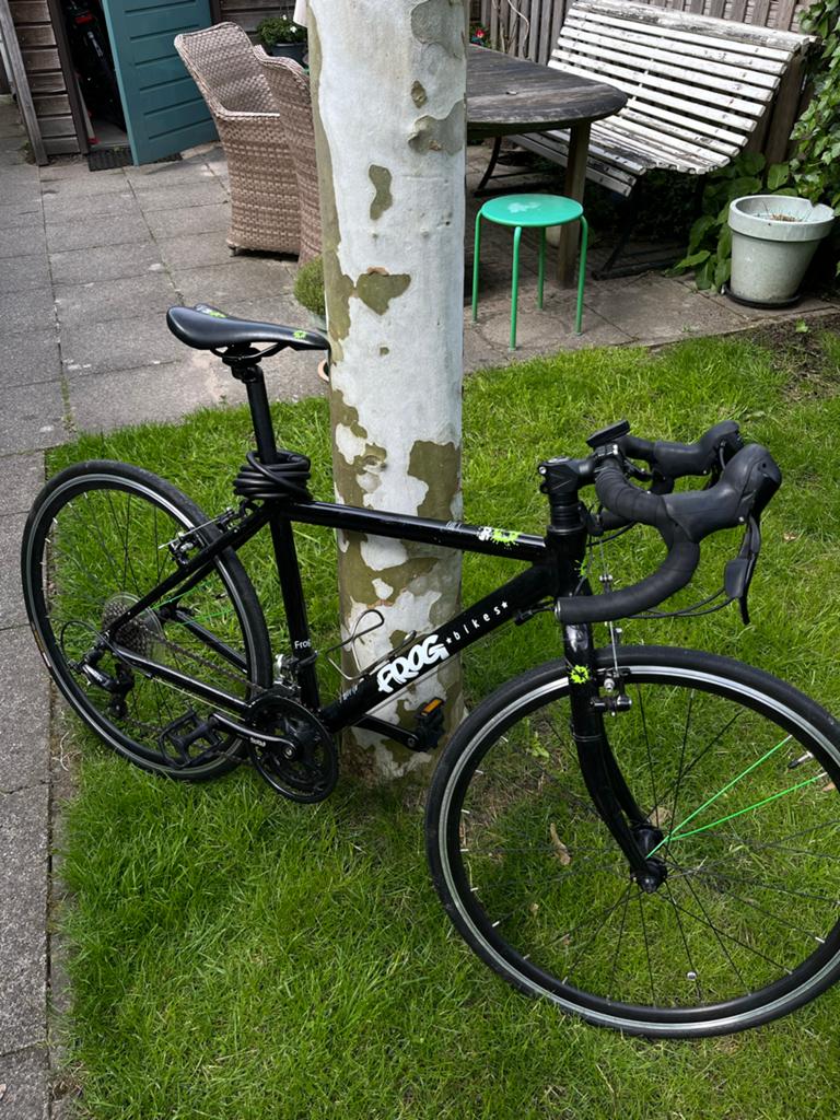 Frog Road 70 Kinder Racefiets - 26 inch, 43cm frame, Fietsen en Brommers, Fietsen | Racefietsen, 26 inch, Velgrem, Aluminium, Minder dan 49 cm
