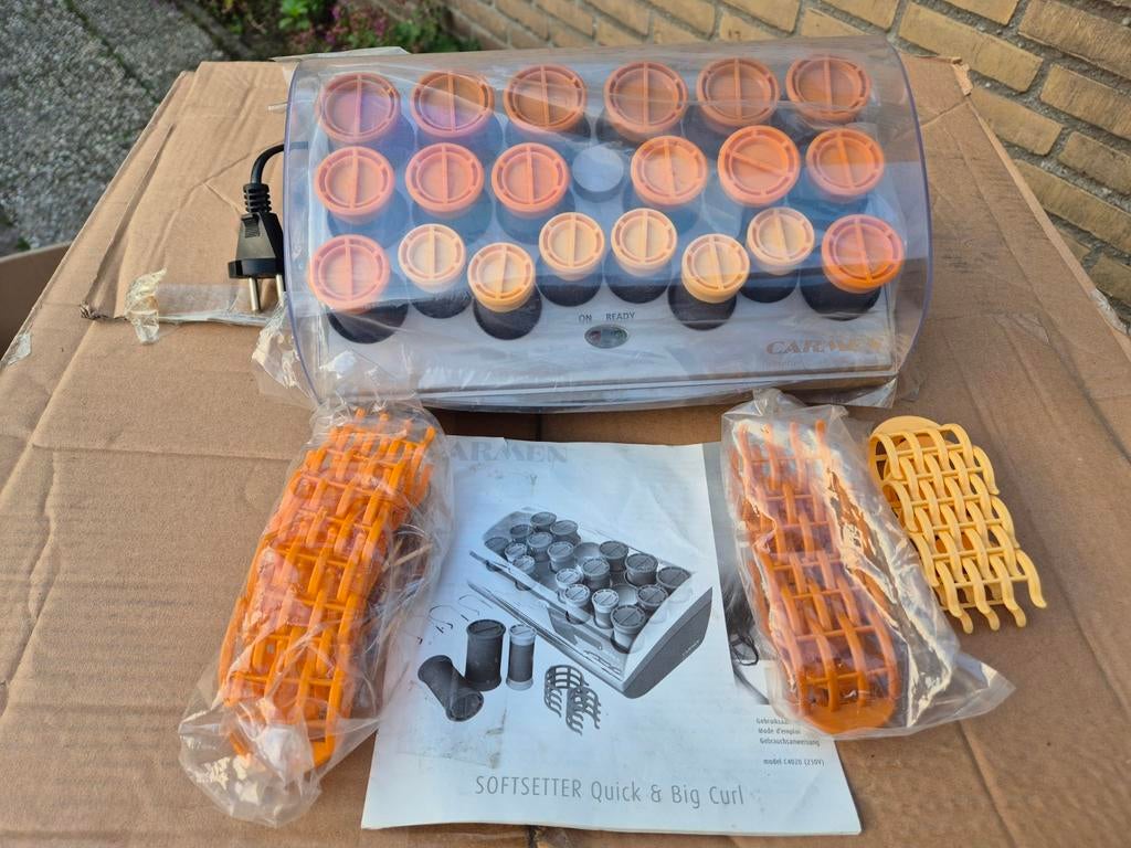 Carmen Softsetter Quick & Big Curl krulset, Ophalen of Verzenden, Gebruikt, Haarverzorging
