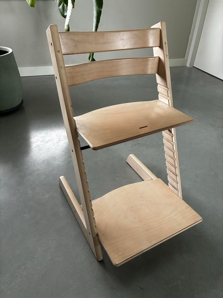 Stokke Tripp Trapp meegroeistoel - Naturel, Ophalen, Gebruikt, Meegroeistoel, Aanschuifbaar
