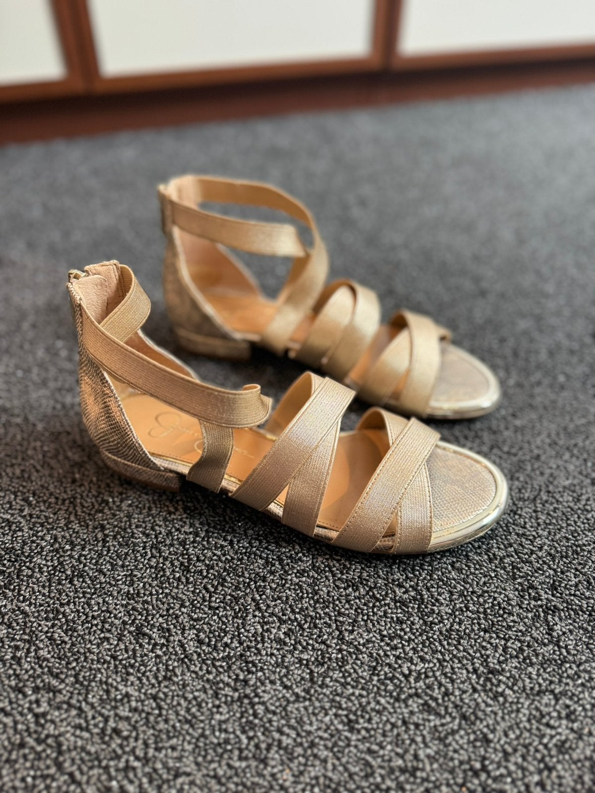 Gouden sandalen van Jessica Simpson maat 37, Overige kleuren, Nieuw, Sandalen of Muiltjes, Ophalen of Verzenden