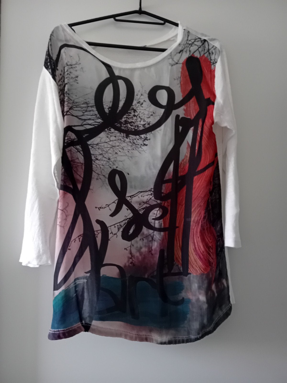 Zara tuniek/jurk met lange mouwen en print - Maat L, Maat 42/44 (L), Ophalen of Verzenden, Zo goed als nieuw, Lange mouw