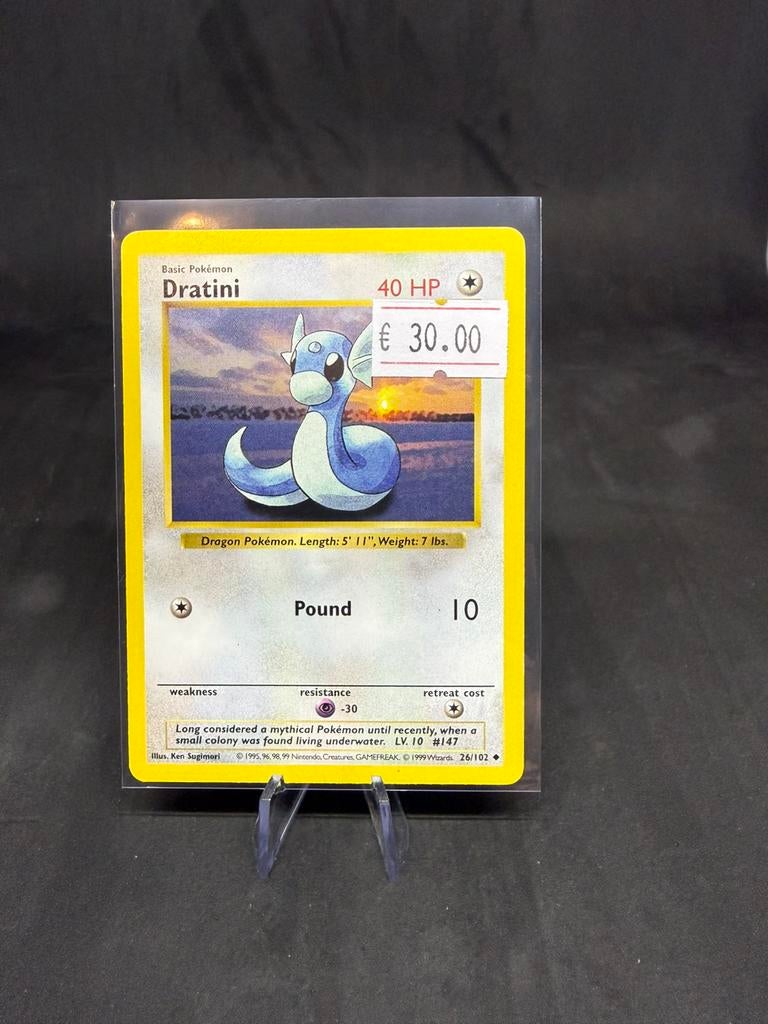 Dratini 26/102 shadowless nm, Ophalen of Verzenden, Zo goed als nieuw