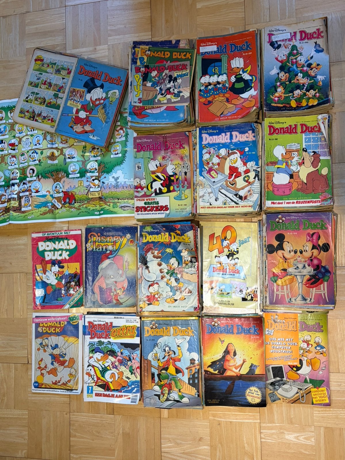 Donald Duck weekblad jaren 80-90 500+ stuks, Meerdere comics, Ophalen, Gelezen, Europa