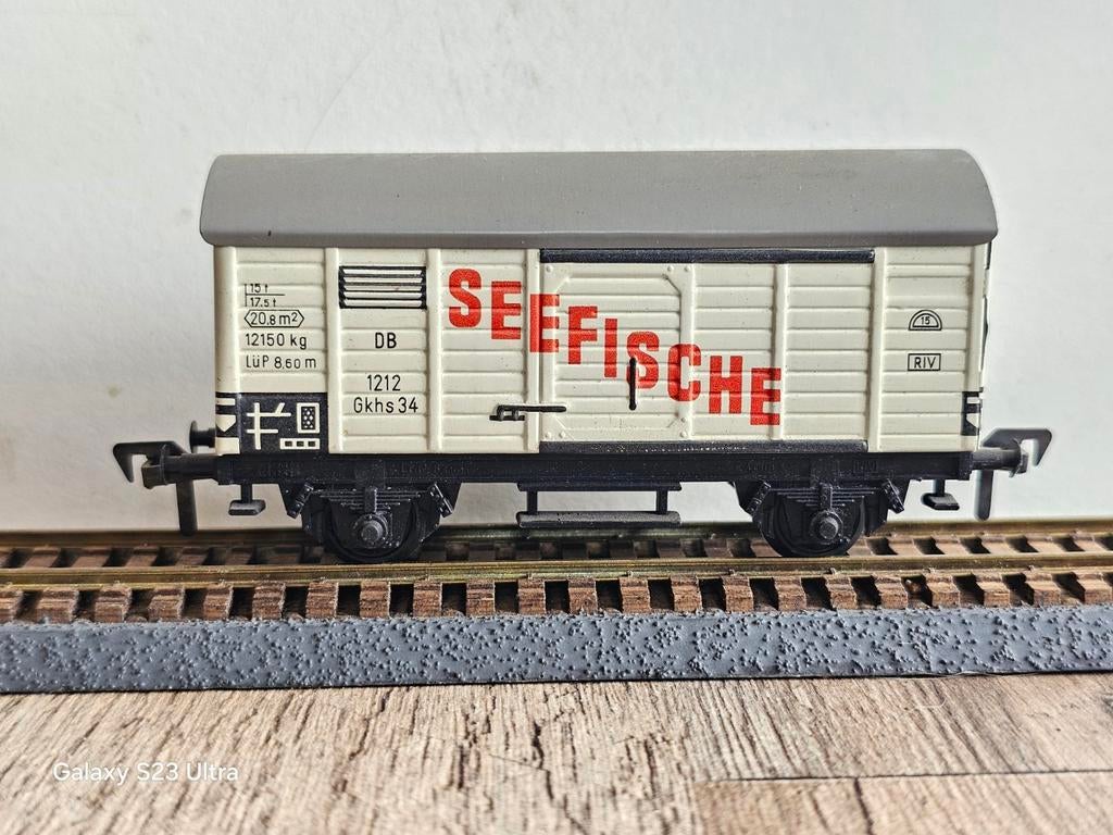 Modeltrein Ho fleischmann blikken wagon, Ophalen of Verzenden, Gelijkstroom, Wagon, Fleischmann