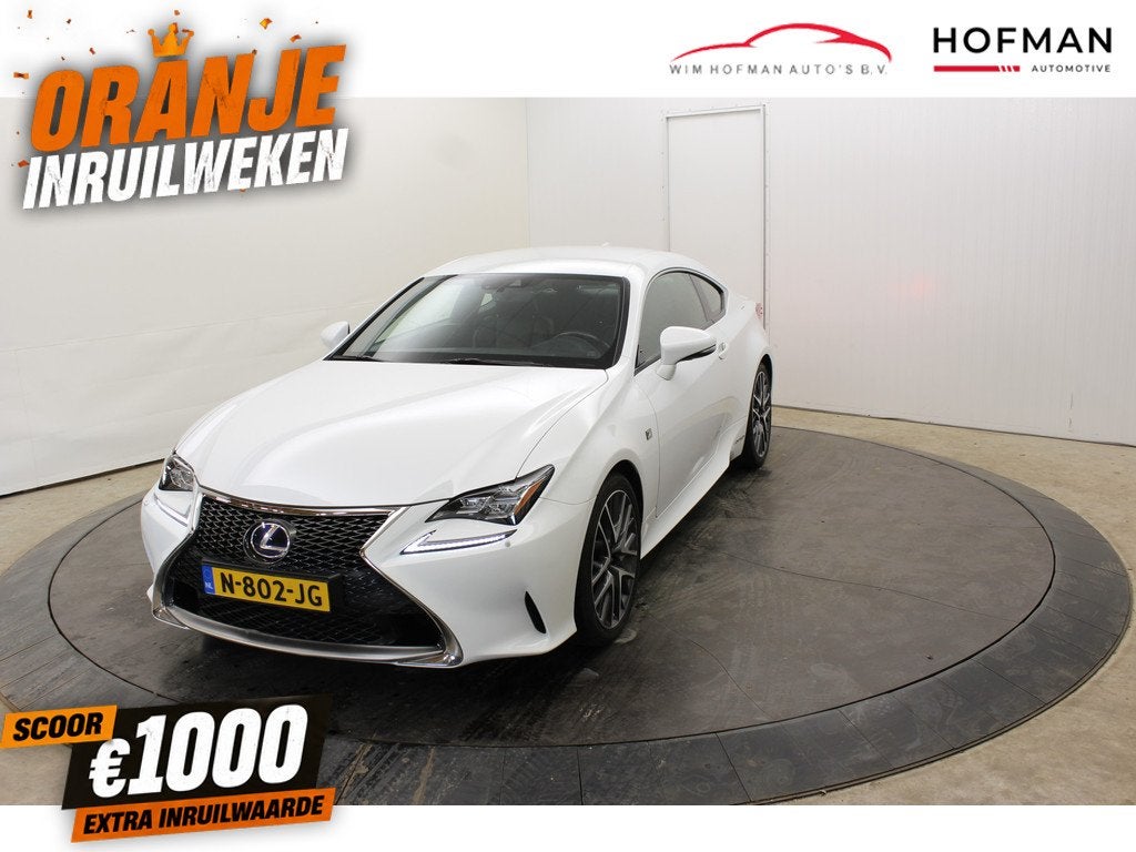 Lexus RC 300h F SPORT 10 jaar Lexus garantie | Dodehoek | Ke, Auto's, Lexus, Automaat, Achterwielaandrijving, Gebruikt, 4 stoelen