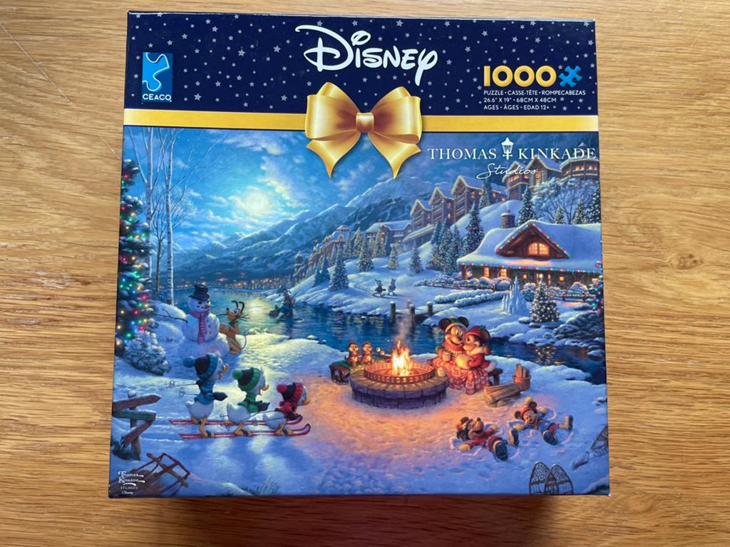 Disney kerst puzzel 1000 stukjes nieuw, Ophalen of Verzenden, 500 t/m 1500 stukjes, Zo goed als nieuw