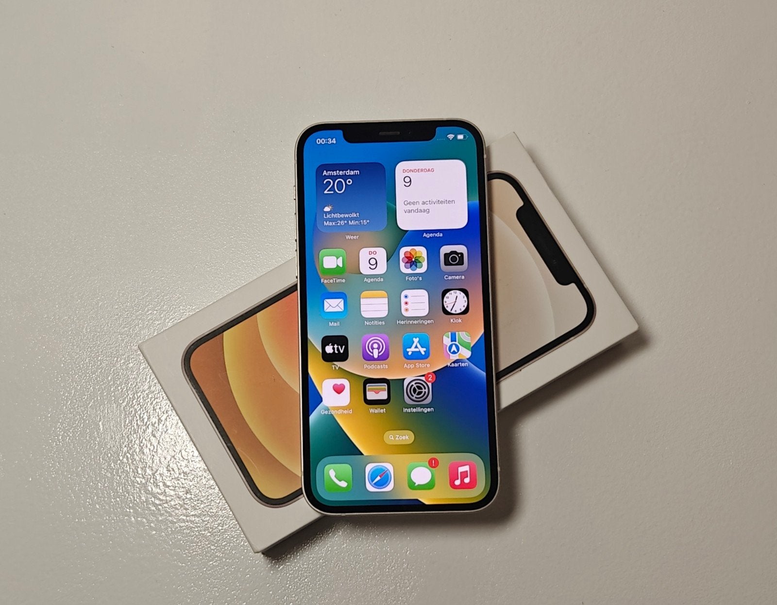 iPhone 12 128GB, Telecommunicatie, Mobiele telefoons | Apple iPhone, 128 GB, Wit, Ophalen of Verzenden, Zo goed als nieuw
