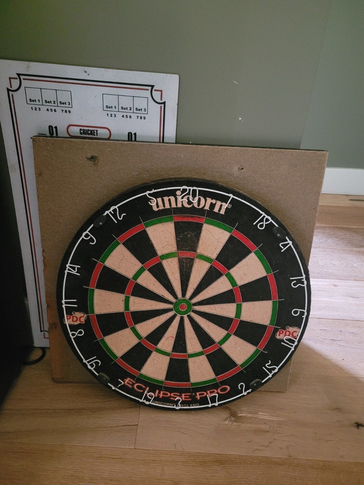Professioneel dartbord met achterbord en scorebord, Ophalen of Verzenden