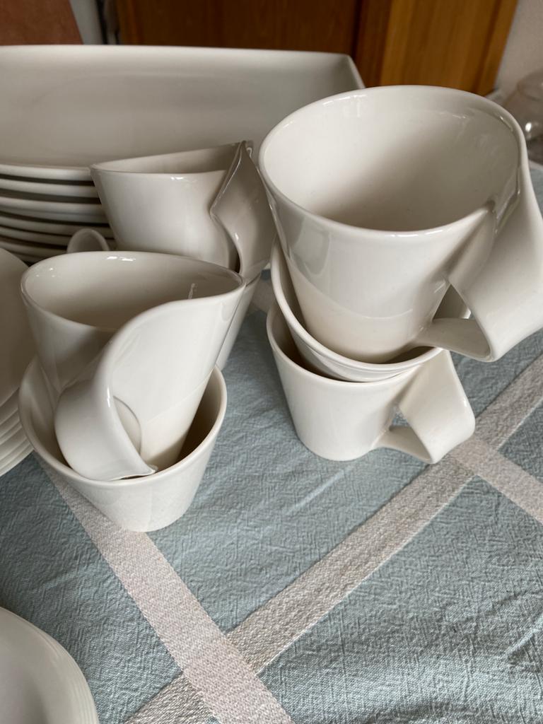 7 x New Wave kop en schotel Villeroy en Boch, Nieuw, Ophalen of Verzenden, Overige stijlen, Kop(pen) en/of Schotel(s)