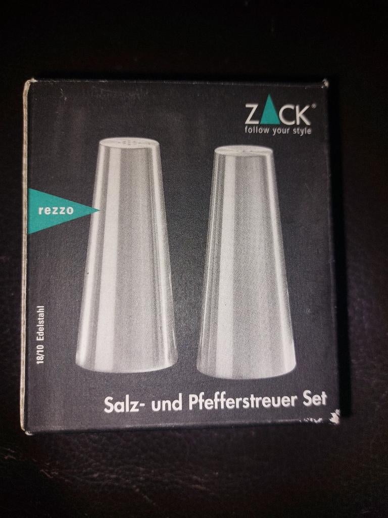 ZACK Rezza Zout- en Peperstrooier Set RVS, Ophalen of Verzenden, Nieuw