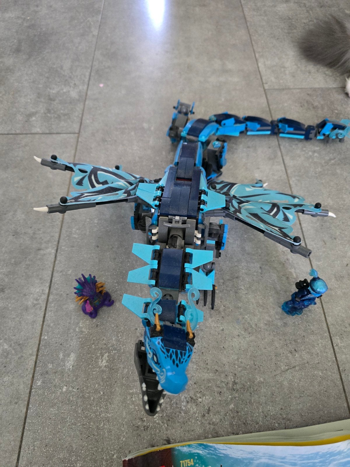 Lego Ninjago Waterdraak (71754) met minifiguren, Lego, Ophalen of Verzenden, Zo goed als nieuw, Inclusief instructies