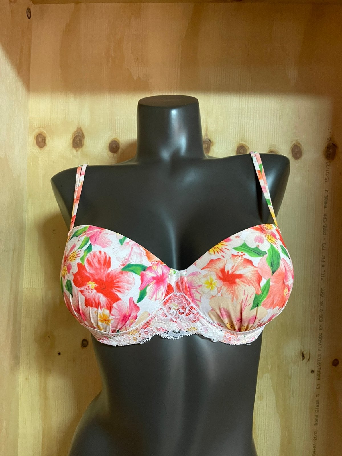 Andres sarda t shirt bh 70d - 70e - 75e berlin flowers, Verzenden, Meerkleurig, BH