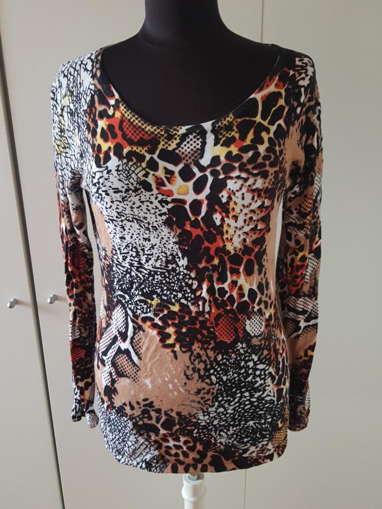 Prachtig Bodyflirt truitje met dierenprint – maat 40/42, Bruin, Maat 42/44 (L), Ophalen of Verzenden, Zo goed als nieuw