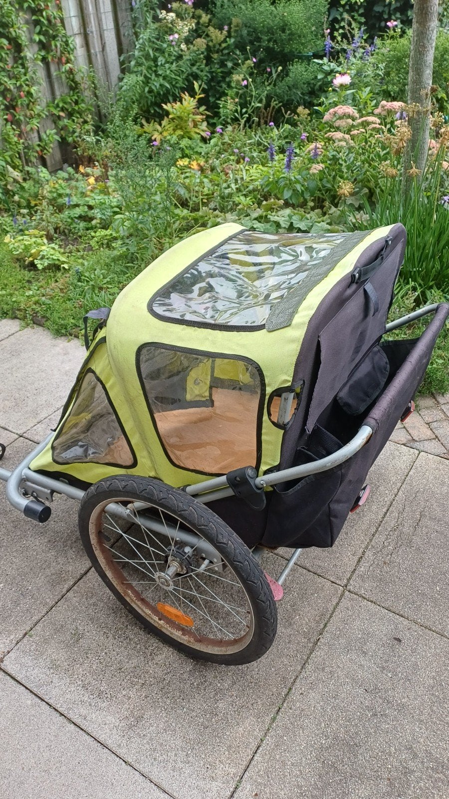 Hondenfietskar voor 2 honden - Inklapbaar, Ophalen, Gebruikt, Opvouwbaar, Hondenkar
