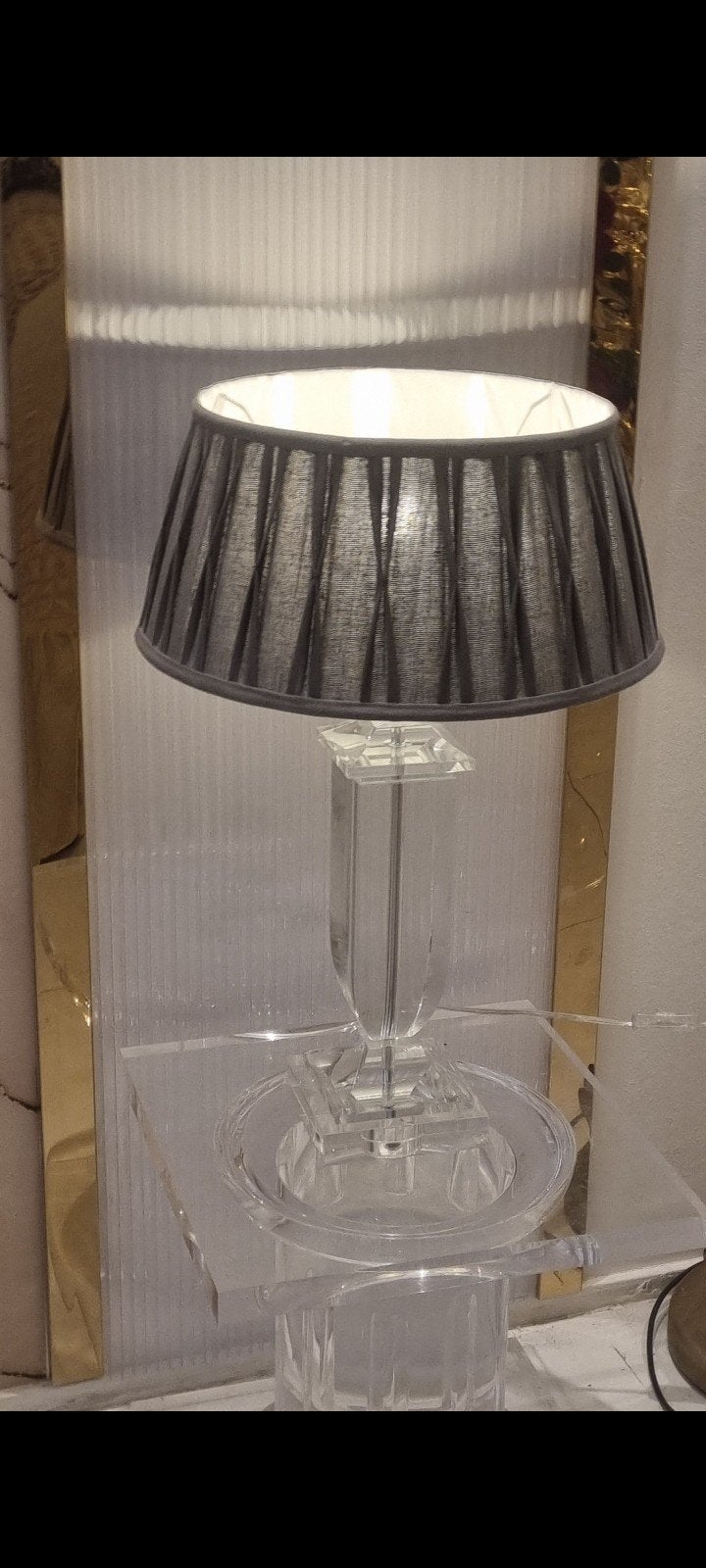 2 zwaar  kwaliteit  plexiglas  lampen, Ophalen of Verzenden, Rond