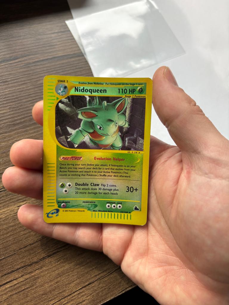 Nidoqueen reverse holo Skyridge 22/144, Ophalen, Gebruikt, Losse kaart