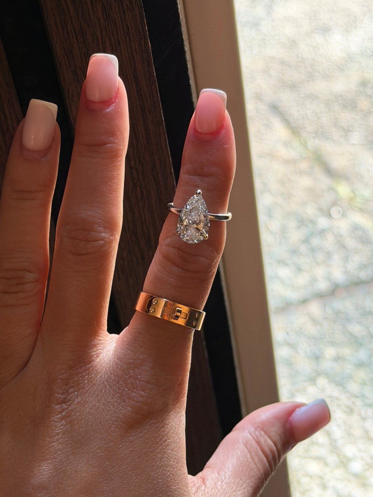 Verloving ring inclueded GIA certificate, Ophalen, Wit, Zo goed als nieuw, 17 tot 18