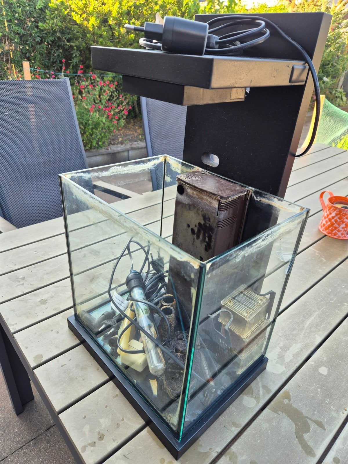 Aquarium met toebehoren, Ophalen, Gebruikt, Leeg aquarium