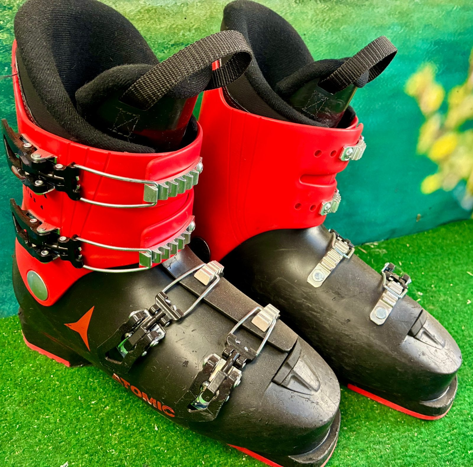 Ski en schoenen jong gebruikt, Overige merken, 100 tot 140 cm, Nieuw, Ophalen of Verzenden