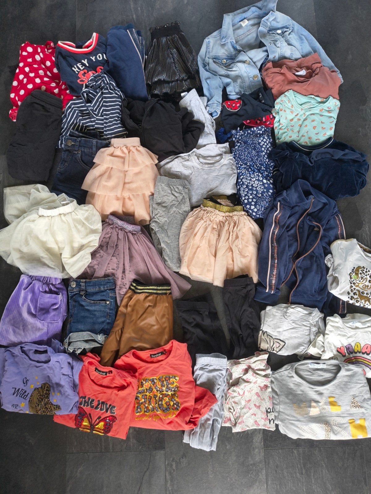 kleding bundel groot pakket veel bundel partij meisje 98 104, Ophalen of Verzenden, Gebruikt, Overige maten
