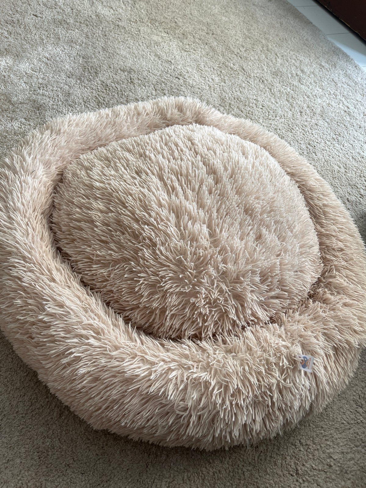 Pet Perfect Fluffy Donut Hondenmand (80cm), Dieren en Toebehoren, Ophalen, Zo goed als nieuw, Pluche