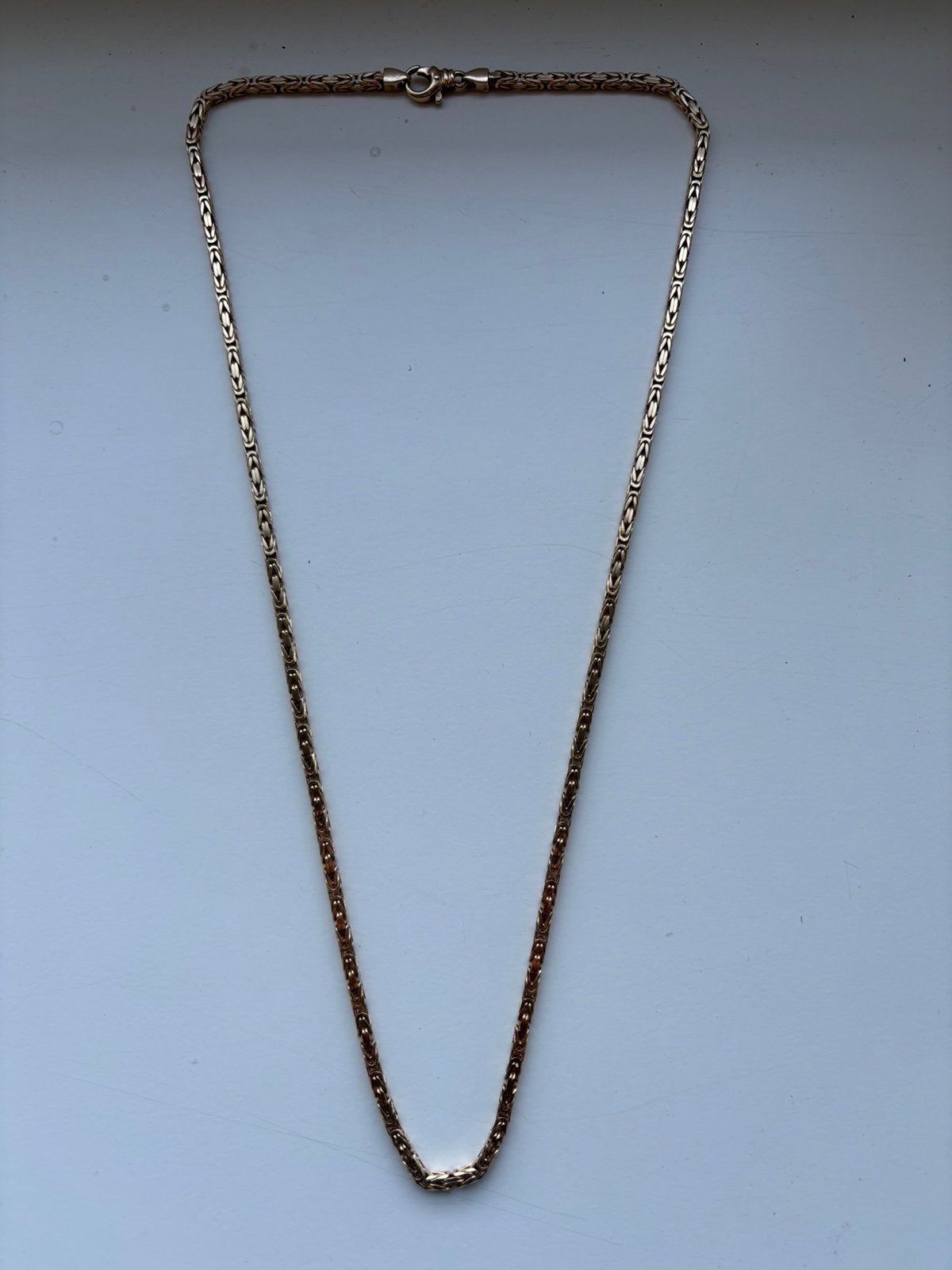 Koningsketting 14 Karaat MASSIEF, Sieraden, Tassen en Uiterlijk, Kettingen, Ophalen, Zo goed als nieuw, Goud