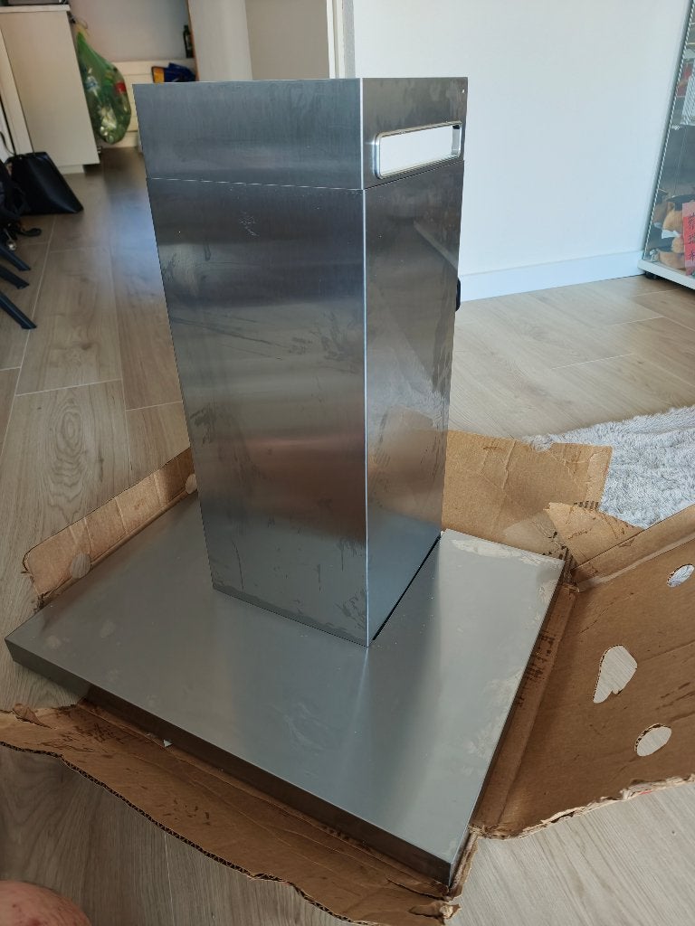Afzuigkap (Matälskare IKEA) + koolstoffilter, Gebruikt, Minder dan 100 cm, 25 tot 50 cm, Zilver